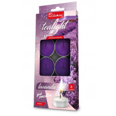 T-LIGHT 10GR CF 8PZ LAVANDER (48pz)